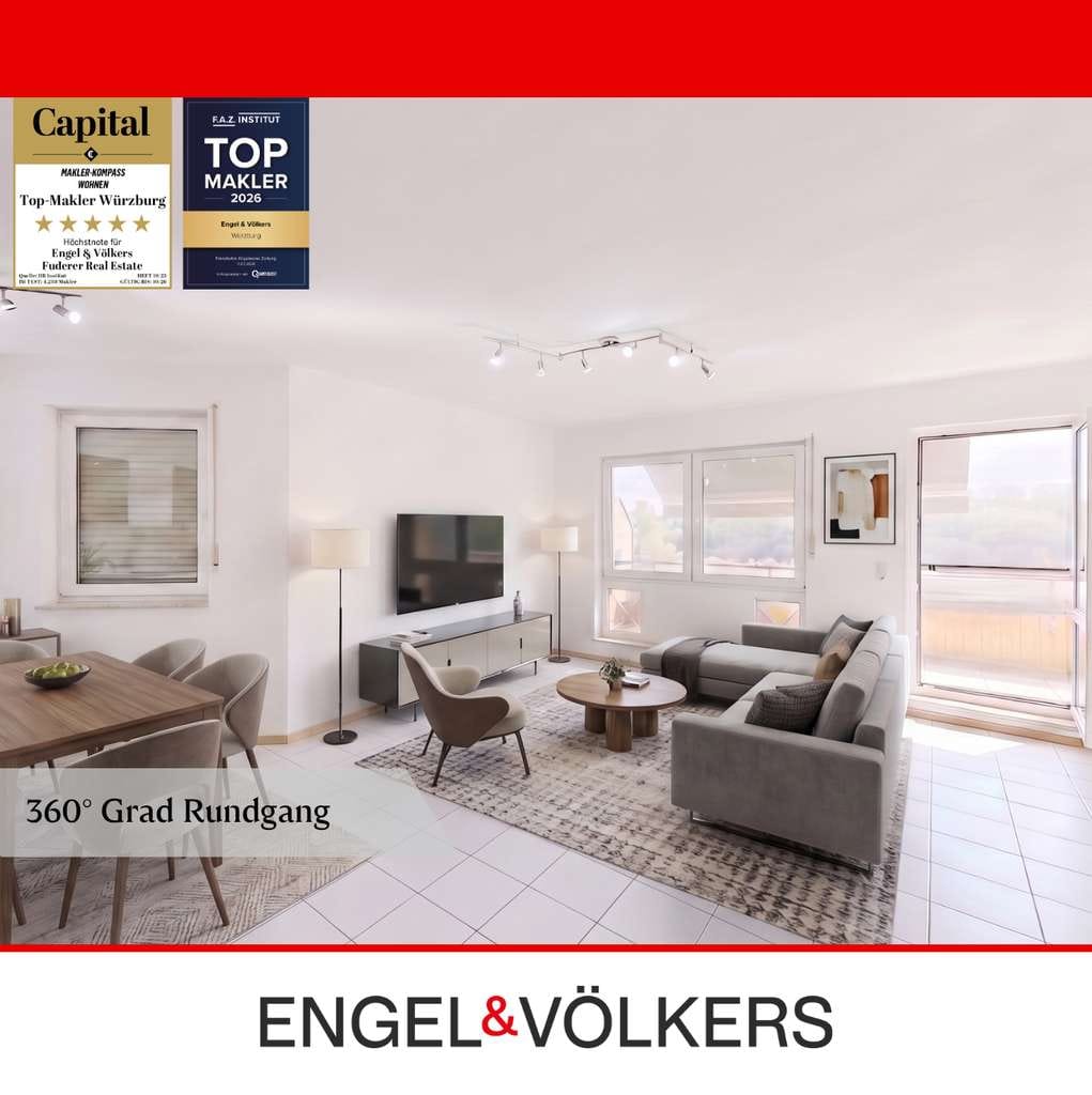 Immobilie in Hafenlohr - Barrierefreie Erdgeschosswohnung mit Sonnenbalkon und Stellplatz - Bild 0