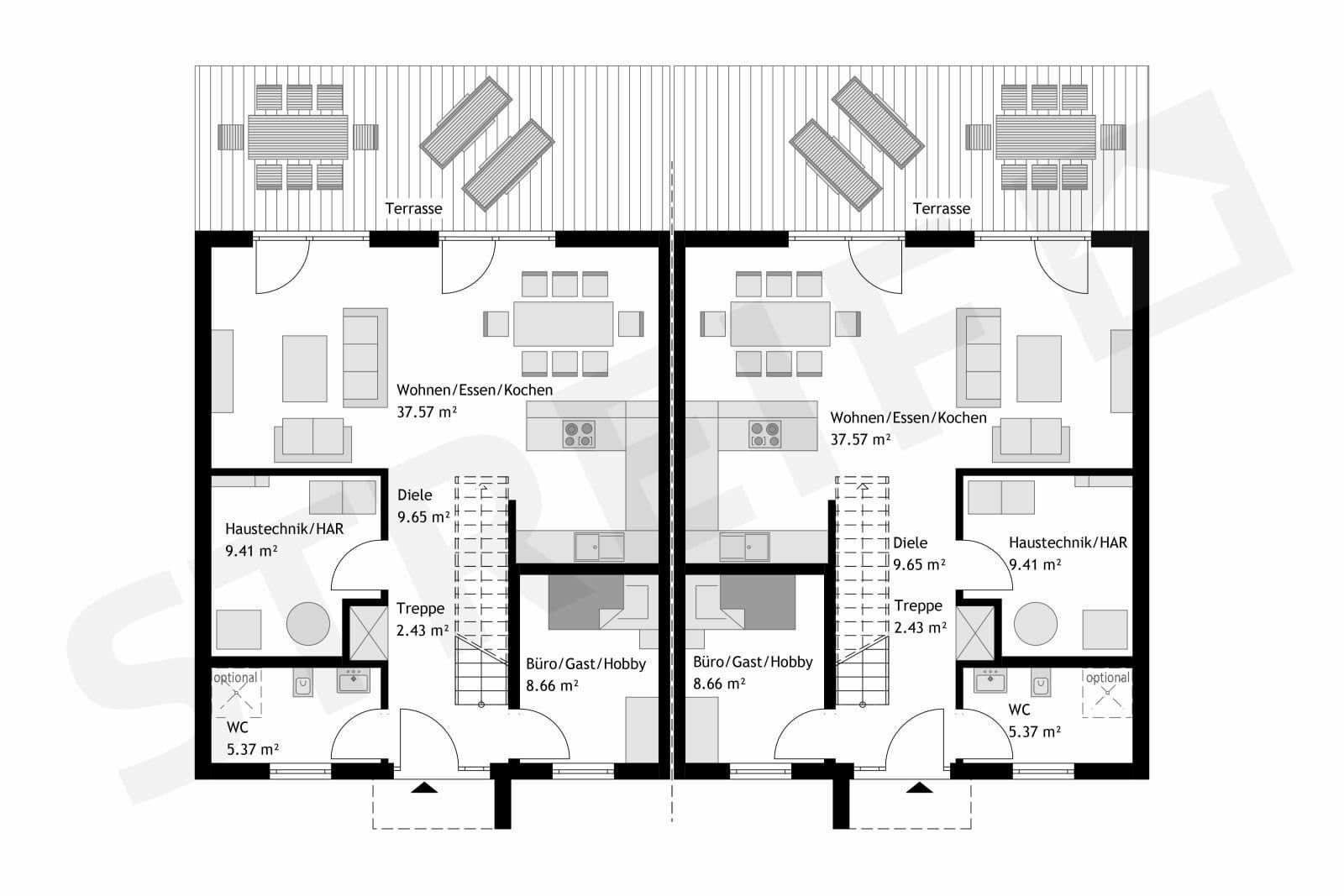 Immobilie in Steißlingen - Gemeinsam Bauen. individuell Wohnen. Modernes Wohnen auf 2 Ebenen mit streif haus  - Bild 2