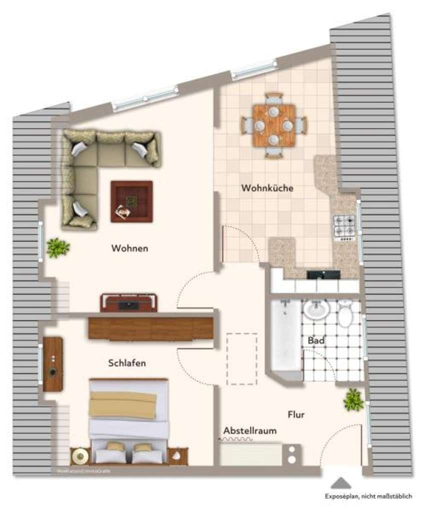 Immobilie in Welzheim - Ideale Gelegenheit! Interessante 2 Zimmer-Wohnung in Welzheim! - Bild 1