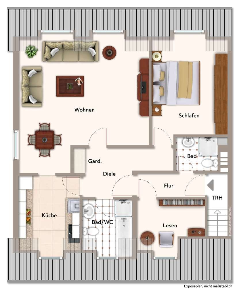 Immobilie in Eckental - die Größe ist überzeugend...Doppelhaus mit Dachwohnung in Brand - Bild 4