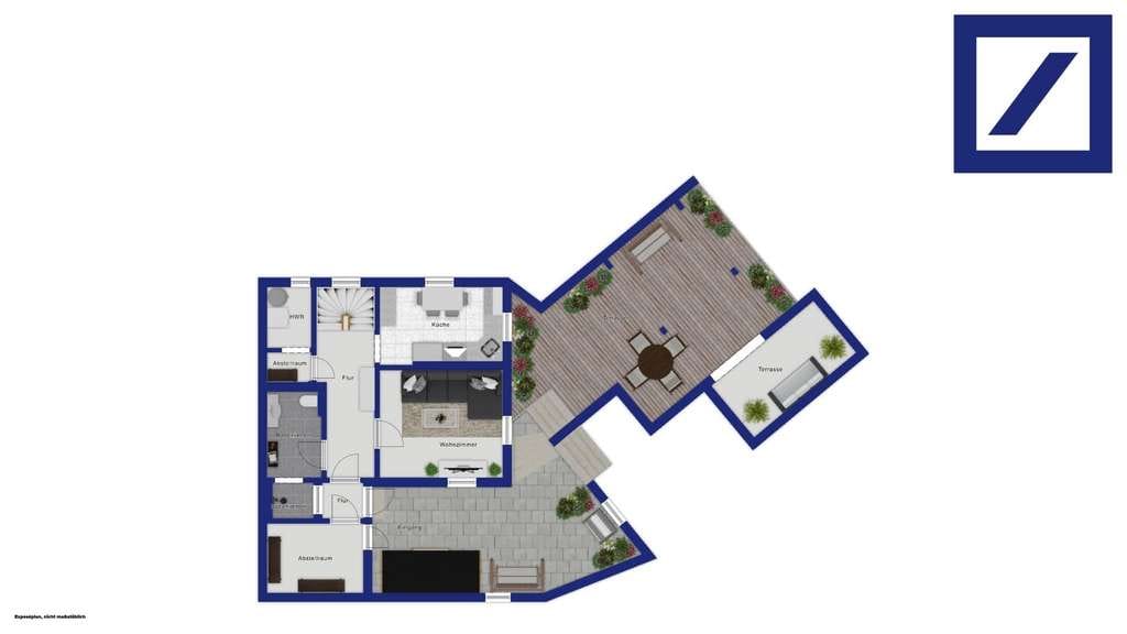 Immobilie in Mitteleschenbach - Einfamilienhaus in ruhiger Lage mit uneinsehbarer Dachterrasse - Bild 3