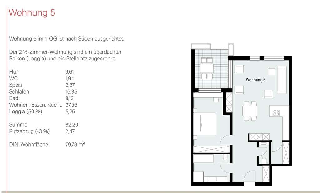 Immobilie in Böbingen an der Rems - *** 2,5 Zi.-Wohnung Nr. 5  Neubau - Natur pur *** - Bild 0