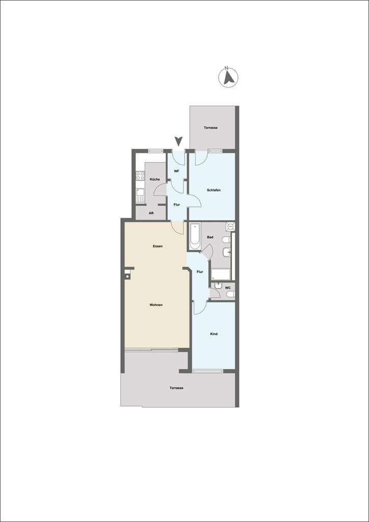 Immobilie in Mainaschaff - *M19* 
Stilvolle 3 Zimmer Wohnung mit zwei Terrassenbereichen - Bild 0