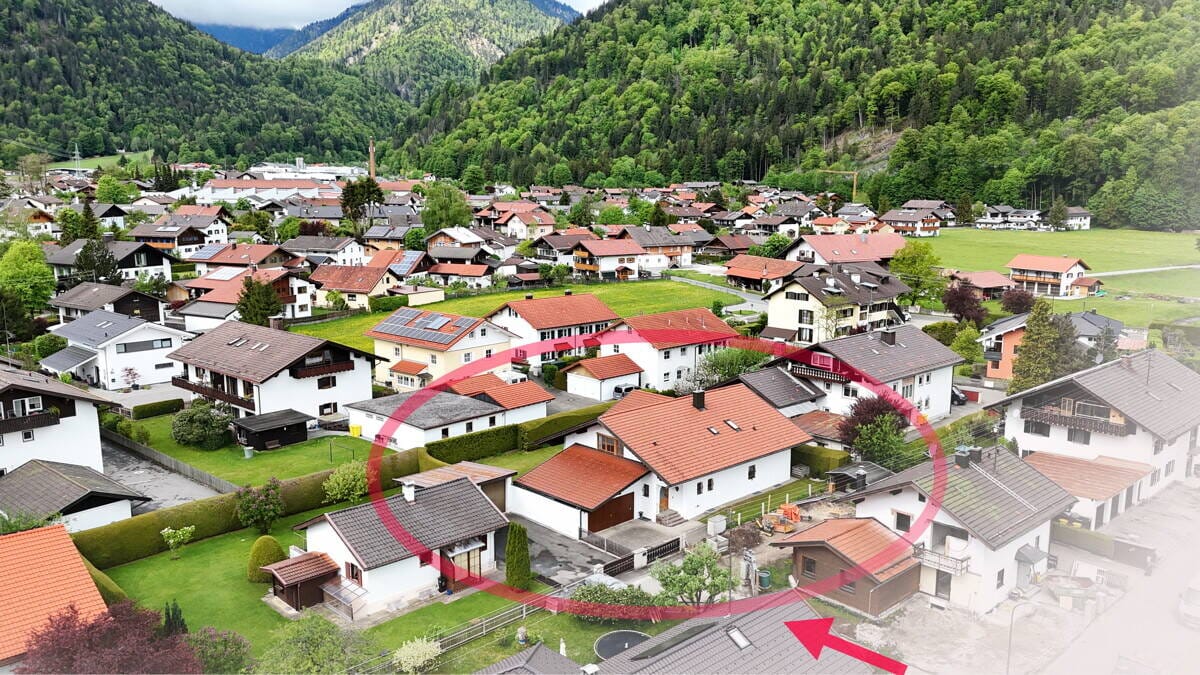 Immobilie in Oberau - Repräsentativ und großzügig - Landhausvilla  mit viel Potenzial & Einliegermöglichkeit - Bild 3