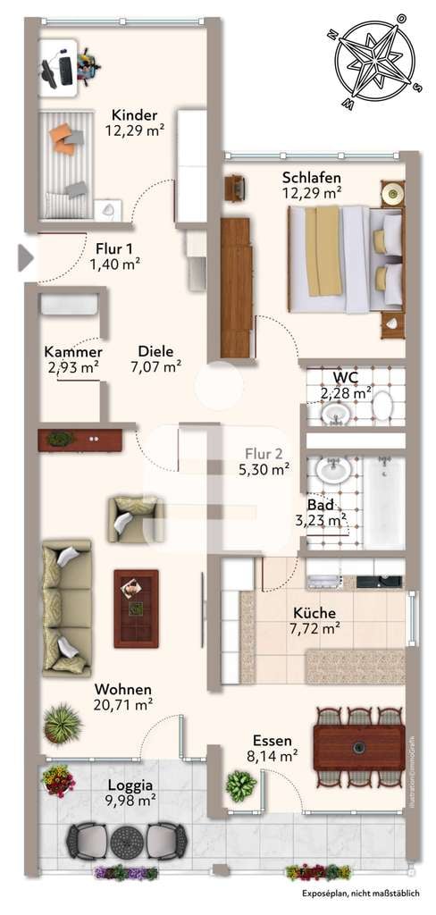 Immobilie in Pöcking - Erholung vor der Haustür: Attraktive 3-Zimmer-Wohnung in beliebter Seelage - Bild 2