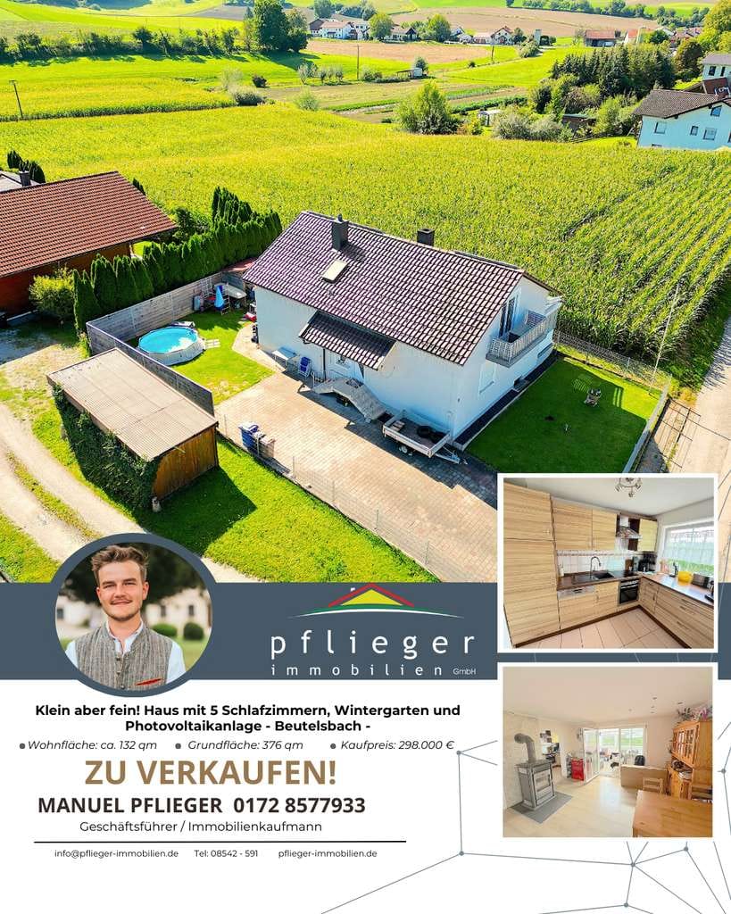 Immobilie in Aidenbach - KLEIN ABER FEIN! HAUS MIT 5 SCHLAFZIMMER, WINTERGARTEN UND PHOTOVOLTAIKANLAGE - Bild 0