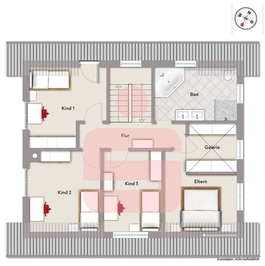 Immobilie in Lamerdingen - Modernes Einfamilienhaus in Holzrahmenbauweise - energieeffizient, großzügig und familiengerecht - Bild 2