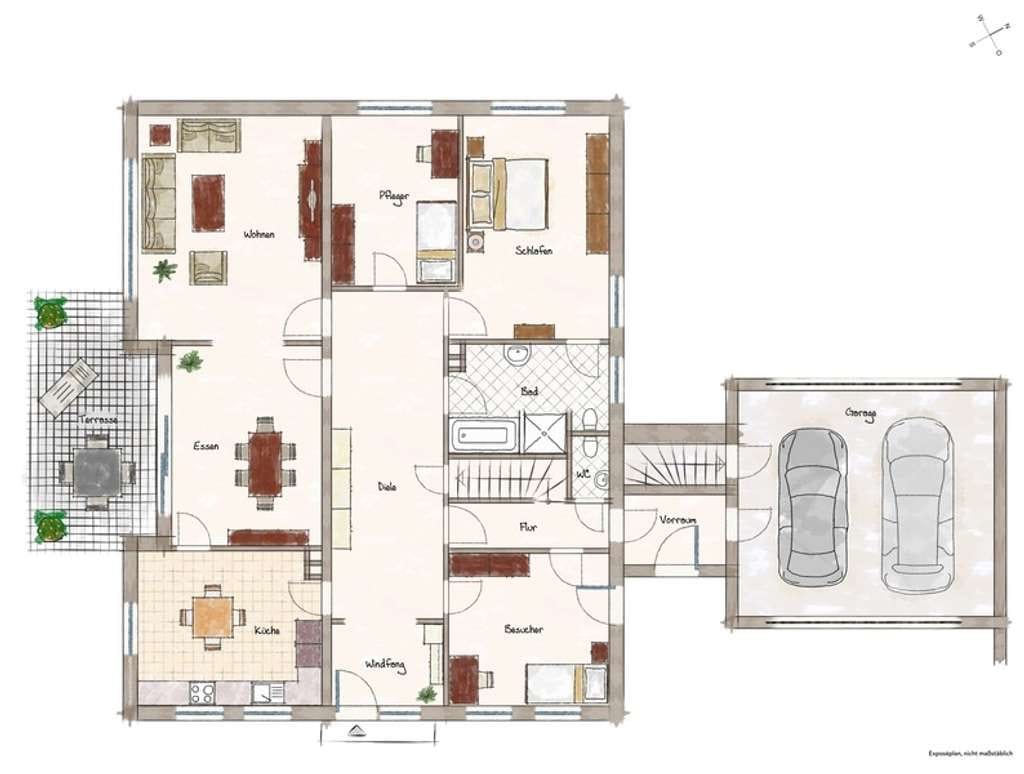 Immobilie in Gütersloh - Einfamilienhaus im Bungalowstil in idyllischer Außenlage von Gütersloh-Niehorst! - Bild 4