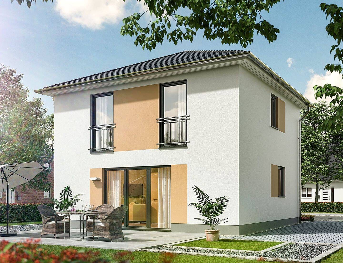 Immobilie in Großdubrau - Wulka Dubrawa - Klassische Stadtvilla für junge Familien: Stilvoller Wohntraum in sonniger Südlage mit 101 m² Wohnkomfort in Großdubrau. - Bild 2