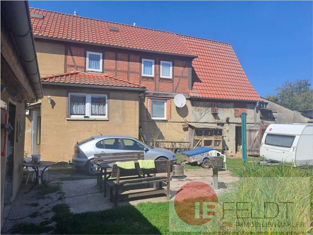 Immobilie in Südharz - Teilmodernisiertes Einfamilienhaus mit Stall-Anbau in ruhiger und ländlicher Umgebung - Bild 1