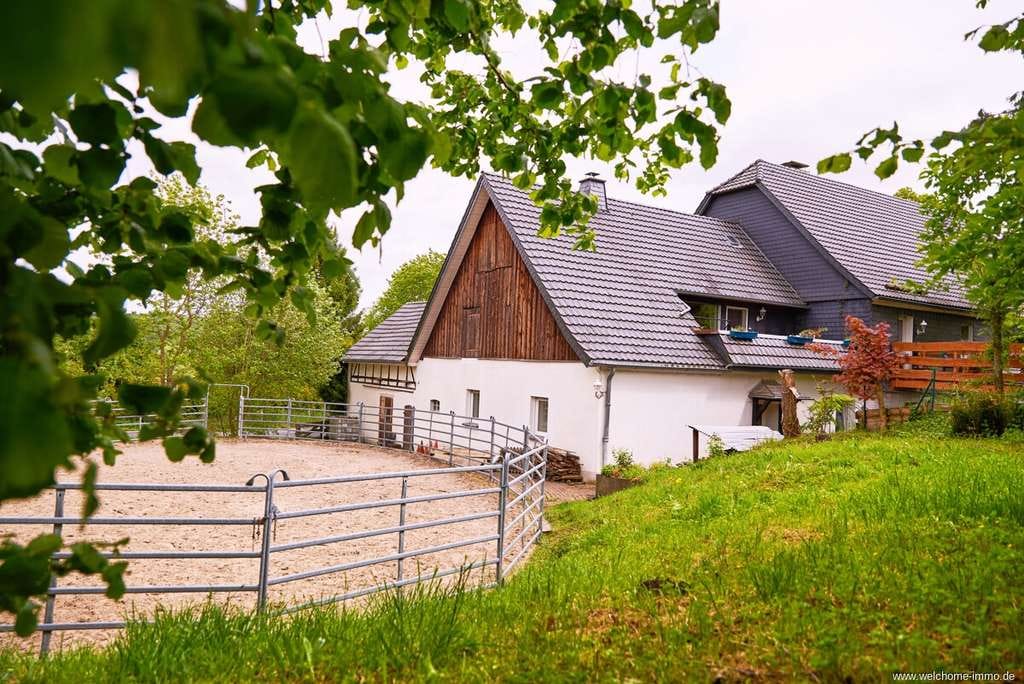 Immobilie in Meschede - Leben, wo andere Urlaub machen – Charmantes Wohn- und Reitanwesen in idyllischer Lage im Sauerland - Bild 1