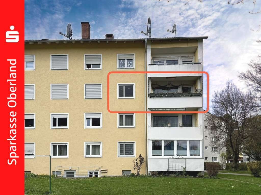 Immobilie in Schongau - Gepflegte 3-Zimmer-Wohnung mit Balkon - Bild 0