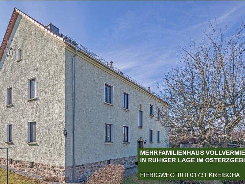 Immobilie in Kreischa - MFH mit vier WEs in ruhiger Lage von Kreischa + vollvermietet + saniert + + + + - Bild 0