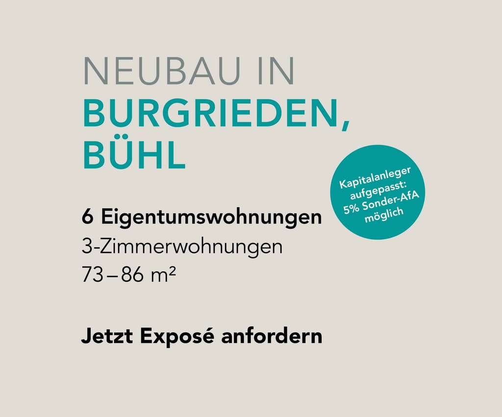Immobilie in Burgrieden - Neubau von 6 Eigentumswohnungen Burgrieden /Bühl - Bild 1
