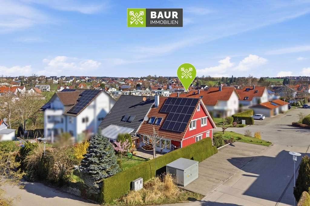 Immobilie in Mittelbiberach - Charmante Doppelhaushälfte im Schwedenstil in Mittelbiberach - Bild 1