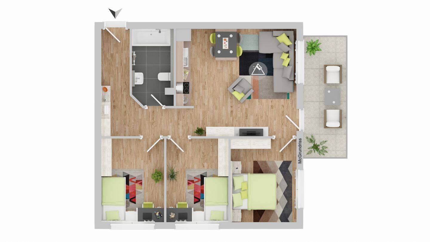 Immobilie in Rohrbach - 4 Zimmerwohnung, komplett saniert, provisionsfrei - Bild 1