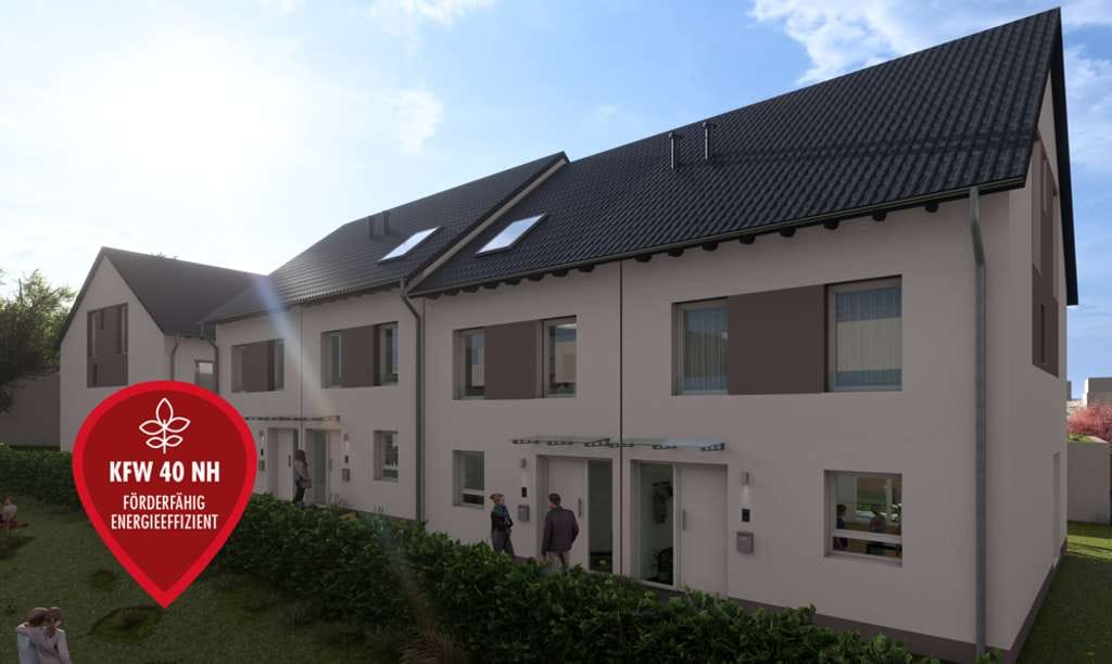 Immobilie in Gau-Bischofsheim - Reihenendhaus 137 m² in Gau-Bischofsheim im KfW-55-Standard - Einzug im Sommer 2026 - Bild 0