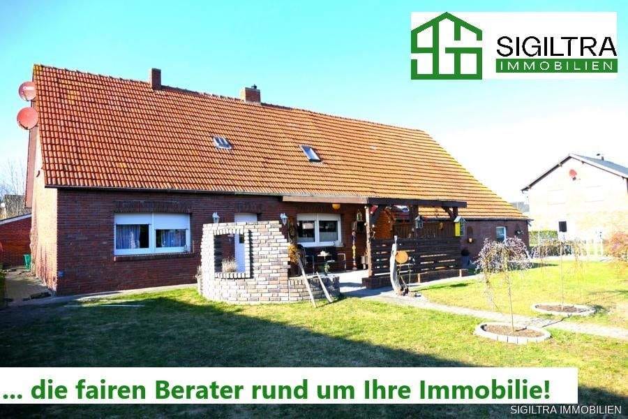 Immobilie in Esterwegen - Großes Grundstück. Starke Lage. Neue Möglichkeiten. Einfamilienhaus auf 1.090 m² in zentraler Lage von Esterwegen - provisionsfrei unter 200.000 & - Bild 0