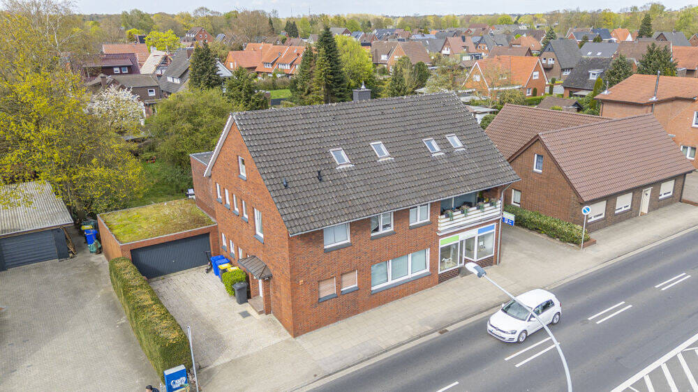 Immobilie in Meppen - Mehrparteienhaus mit 4 Wohneinheiten & einer Praxis/Bürofläche auf großem Grundstück! - Bild 1