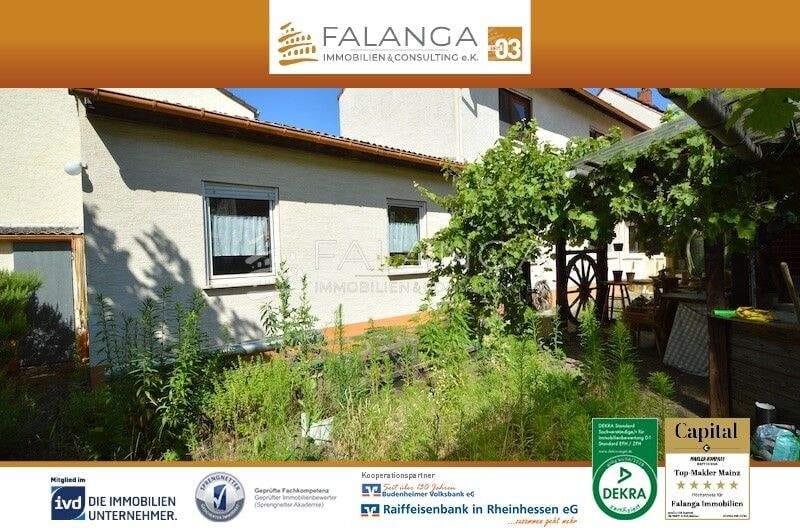 Immobilie in Budenheim - Falanga Immobilien - 1-2 Fam.Hs. mit vielfältigen Möglichkeiten & tollem Hof-/Gartenbereich in Bud. - Bild 0