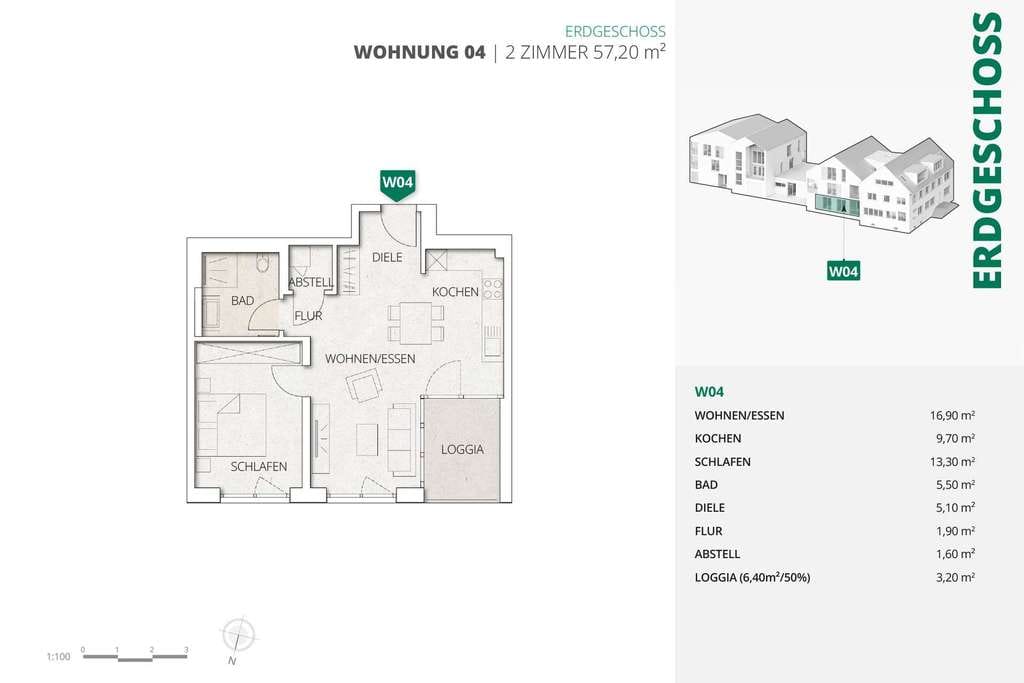 Immobilie in Biberach - Letzte Möglichkeit: Moderne und gut aufgeteilte 2-Zimmer-Wohnung im Erdgeschoss - Bild 0