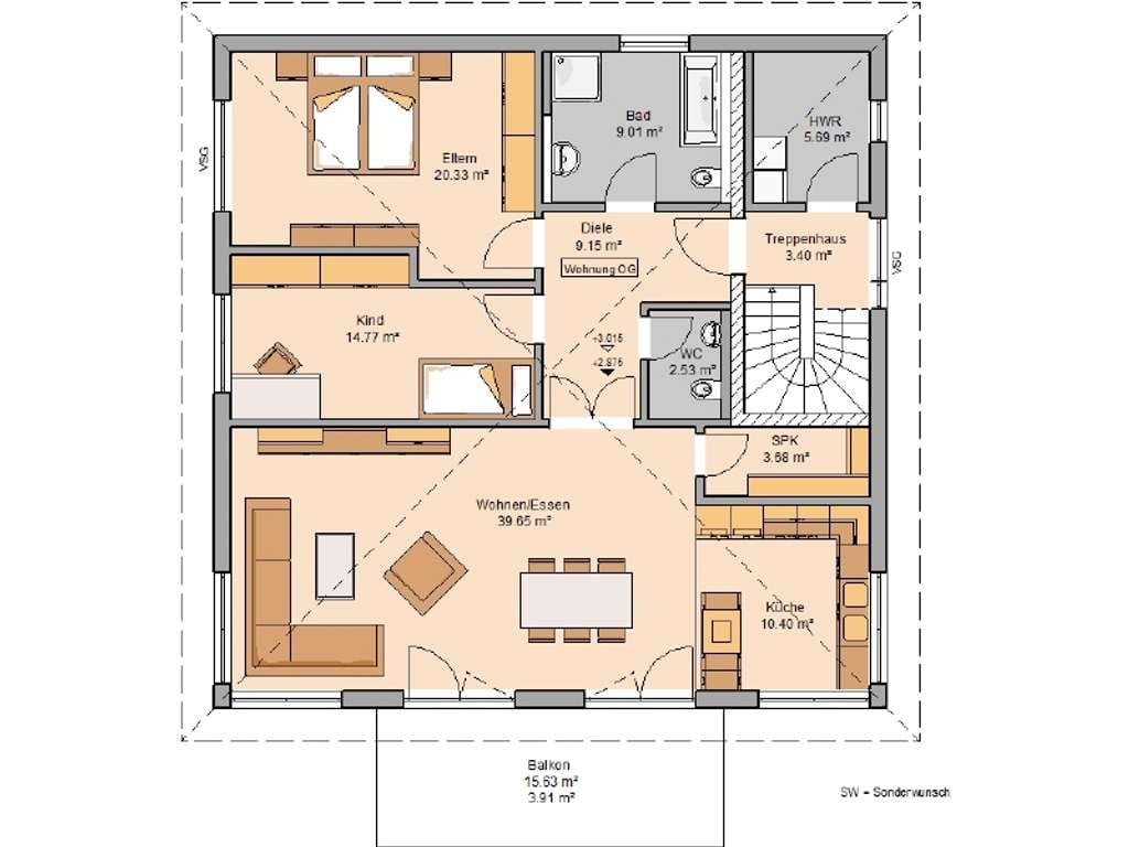 Immobilie in Struppen - Doppelhaus in Struppen - Bild 4