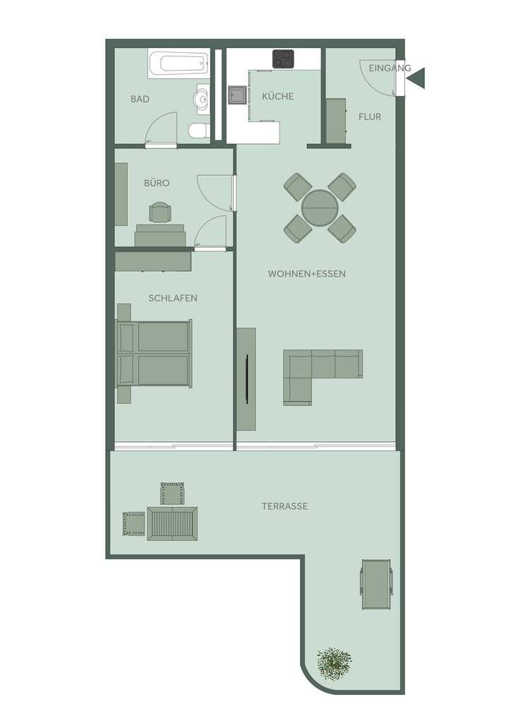 Immobilie in Tegernsee - 2,5-ZIMMER-TERRASSEN-ETW MIT SEE-UND BERGBLICK, Tegernsee - Bild 3