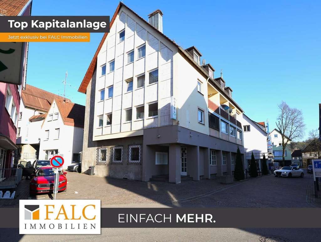 Immobilie in Möckmühl - *INVESTMENT* Gewerbe + Hotellerie + 5 Wohneinheiten auf einen Schlag! - FALC Immobilien Heilbronn - Bild 0