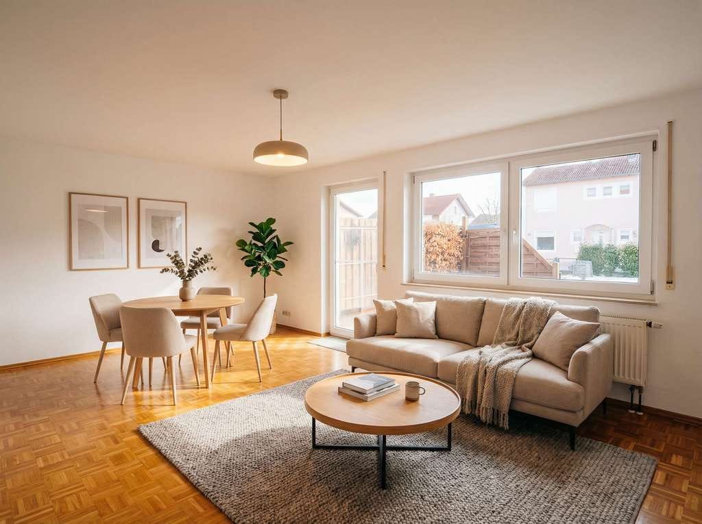 Immobilie in Türkheim - Ihr neues Zuhause: Lichtdurchflutetes Reihenmittelhaus mit Südgarten - Bild 0
