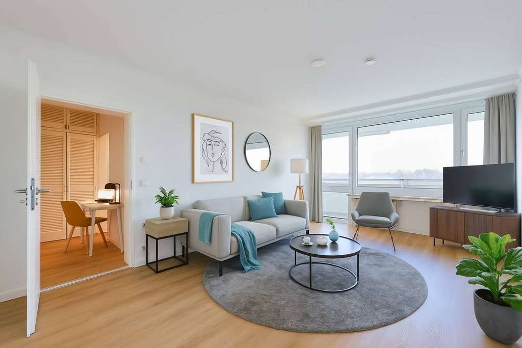 Immobilie in Planegg - Modernisierte 3-Zimmer-Wohnung mit separatem WC und Einbauküche - Bild 2