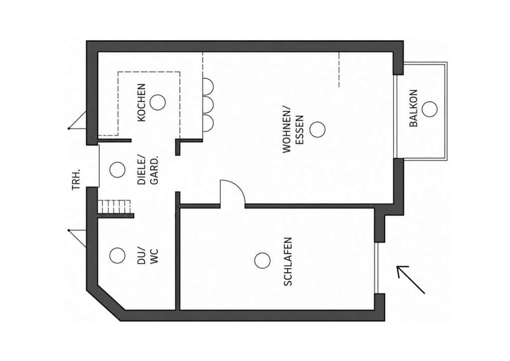 Immobilie in Aichtal - Zentrale 2-Zimmer-Wohnung in Aichtal OT Neuenhaus - Bild 1