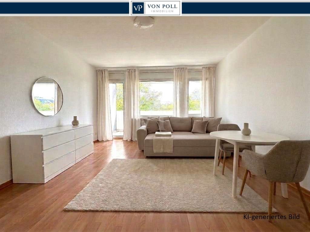 Immobilie in Bad Homburg vor der Höhe - VON POLL - BAD HOMBURG: Zentral, sonnig, barrierearm – 1-Zimmer-Wohnung in Top-Lage - Bild 0