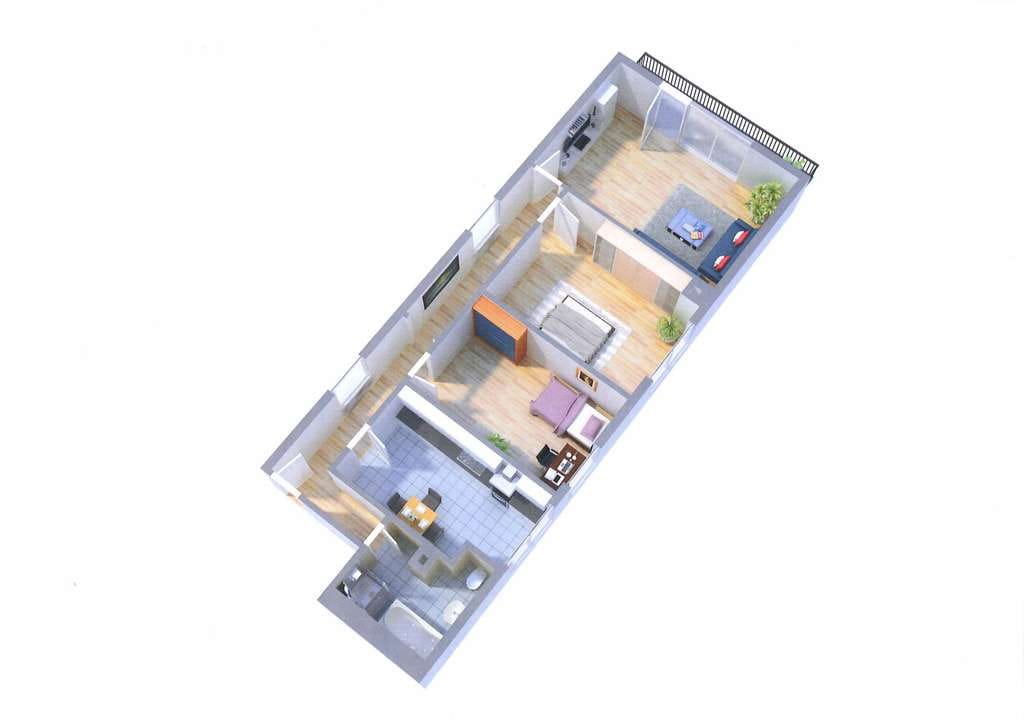Immobilie in Allensbach - Ruhige 3-Zimmer-Wohnung mit Balkon im Zentrum von Allensbach mit Teilseeblick - Bild 1