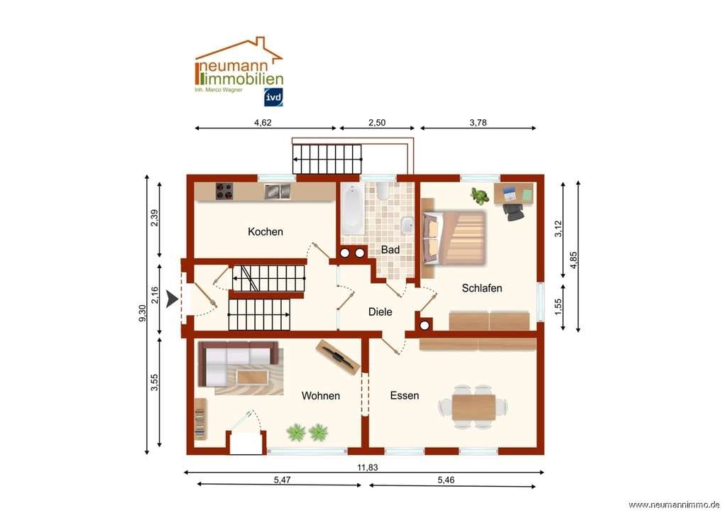 Immobilie in Bad Hönningen - Massives Dreifamilienhaus in Rheinnähe – attraktive Kapitalanlage mit erhöhter Abschreibung - Bild 4