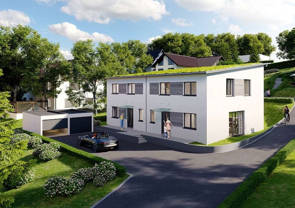 Immobilie in Wörthsee - Individuelle Neubau DHH auf absolut ruhigem SüdWest Grundstück in Wörthsee-Steinebach - Bild 1
