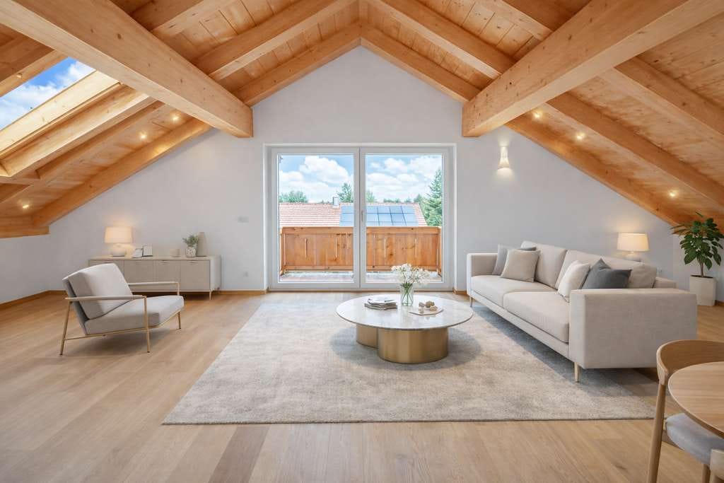 Immobilie in Otterfing - *PROVISIONSFREI*  moderne 2-Zimmer-DG-Wohnung mit Balkon - Bild 0