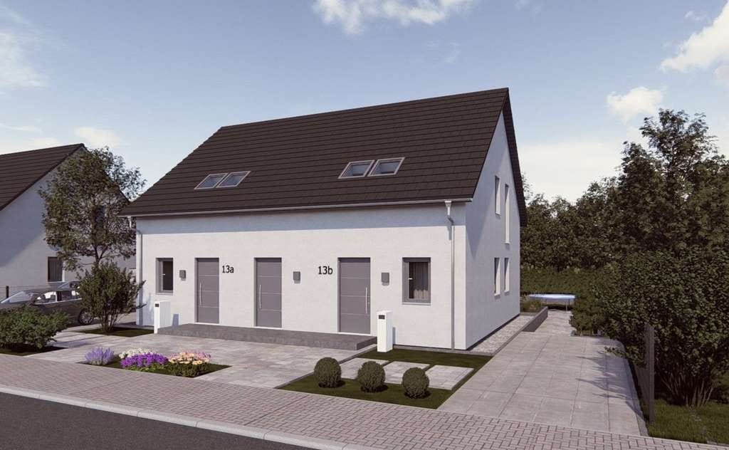 Immobilie in Ostelsheim - Zwei Familien - Ein Preis! Doppelte KFN Förderung!! 2-FH im Doppelhausstil in massiver Bauweise! - Bild 2