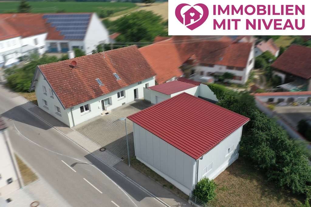 Immobilie in Bissingen - Volltreffer! Einfamilienhaus mit Garage, Garten u. Maschinenhalle in Bissingen OT! - Bild 0