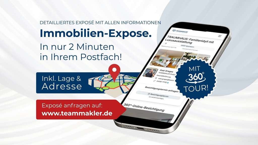 Immobilie in Hasloh - FAMILIEN-WOHN(T)RÄUME: Großzügige Doppelhaushälfte mit Keller & Sauna - Bild 2