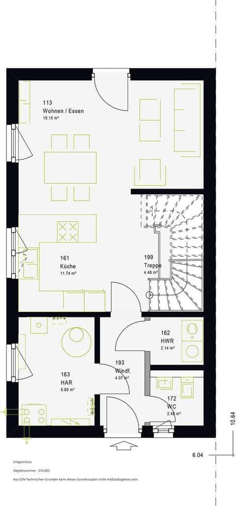Immobilie in Eppishausen - Moderne Neubau-Doppelhaushälfte in sonniger Aussichtslage von Eppishausen - Schlüsselfertig! - Bild 3