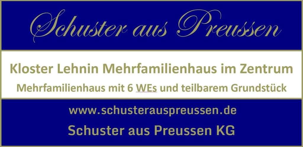 Immobilie in Kloster Lehnin - Schuster aus Preussen - Mehrfamilienhaus 6 WEs - Anlage und Investobekt in Kloster Lehnin - teilbar - Bild 0