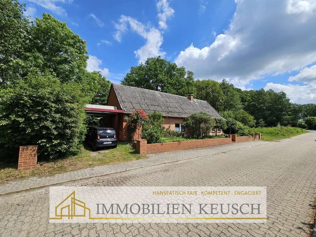 Immobilie in Zeven - EFH mit Traumgarten & unverbaubarem Blick ins Grüne, Ausbaupotential + Carport - Bild 0