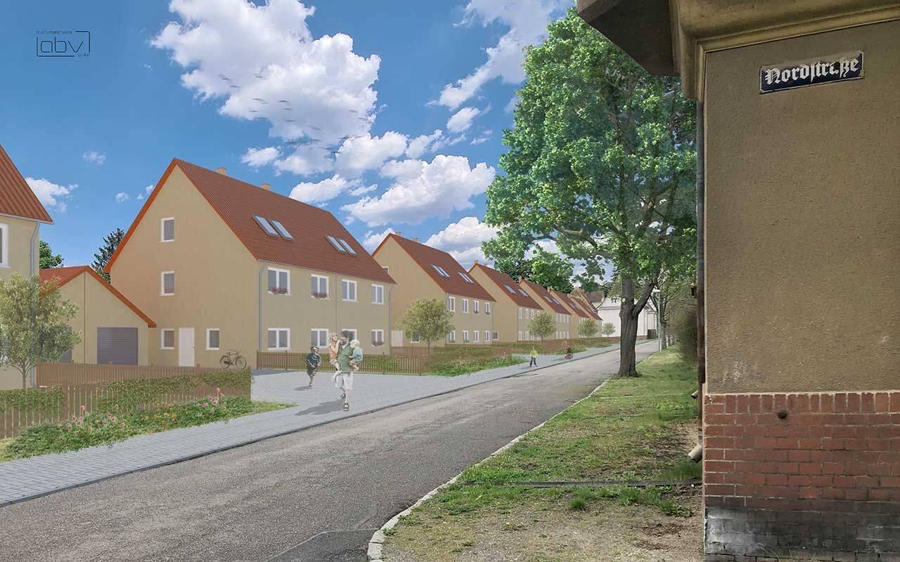 Immobilie in Lauta - Doppelhaus-Hälfte als Ausbauhaus in der Gartenstadt ERIKA Laubusch - Bild 1