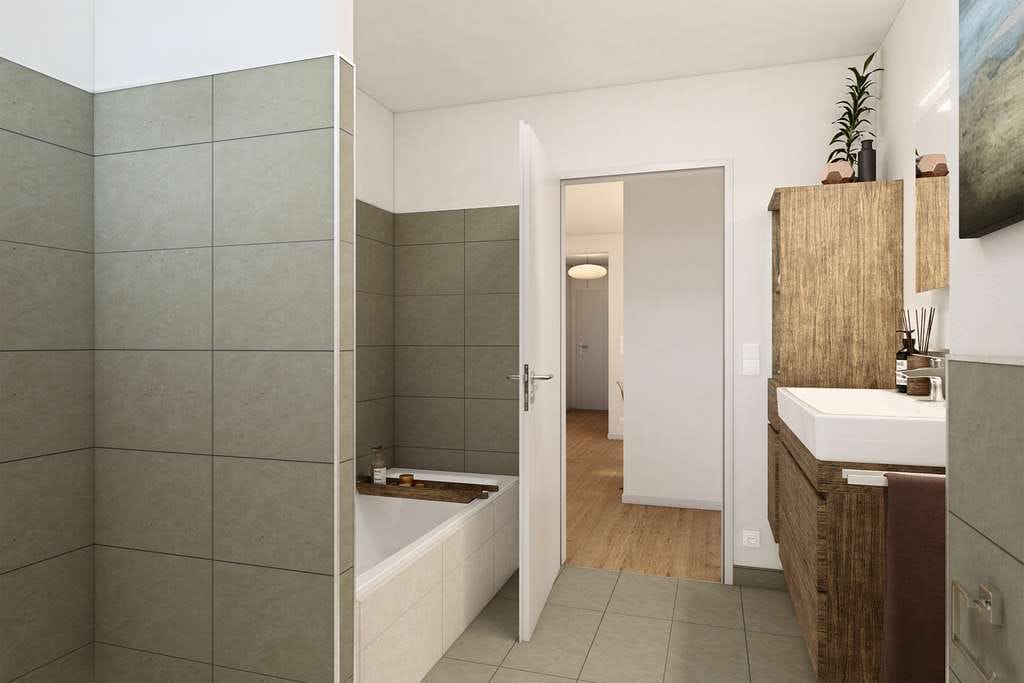 Immobilie in Oberding - geräumige 3-Zimmer-Wohnung mit Balkon / EH 40-QNG+ / AfA 5+5 % / barrierefrei - Bild 3