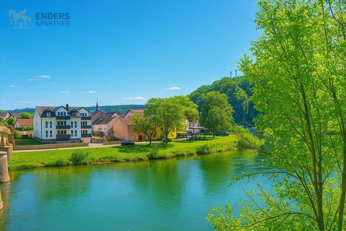 Immobilie in Langsur - Moderne Eigentumswohnung mit Balkon und Blick auf die Sauer - Nähe Wasserbillig, barrierefrei - Bild 0