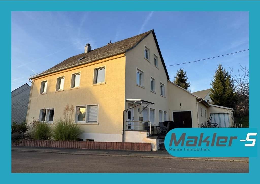 Immobilie in Mackenrodt - Mod. Zweifamilienhaus mit gr. Garten-Ant., Garagen, Anbau als Lager m. Ausbaupotenzial - Bild 0