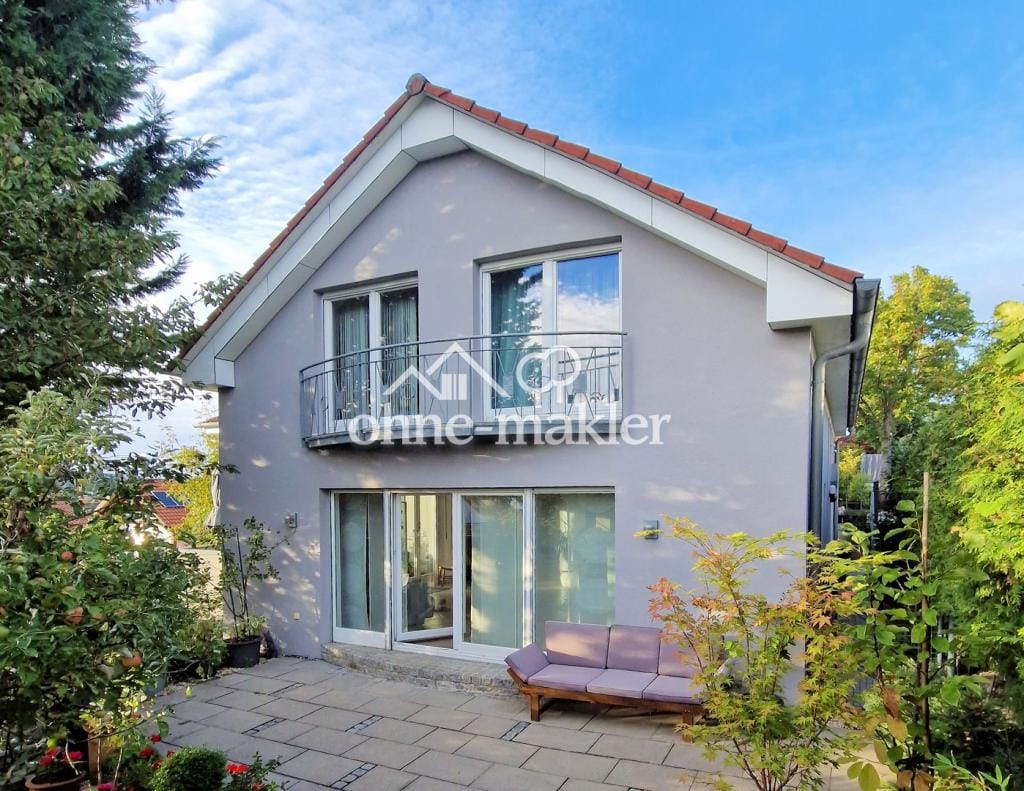Immobilie in Weissach - Panoramablick & Platzwunder: ca. 285m² Architektenhaus (Energie B), Einliegerwohnung & Praxis-Loft - Bild 0