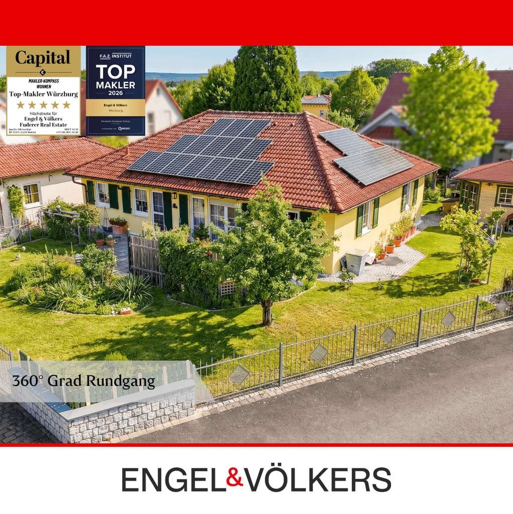 Immobilie in Prichsenstadt - Großzügigkeit trifft Wohnkomfort – Exklusiver Bungalow in familienfreundlicher Umgebung! - Bild 0