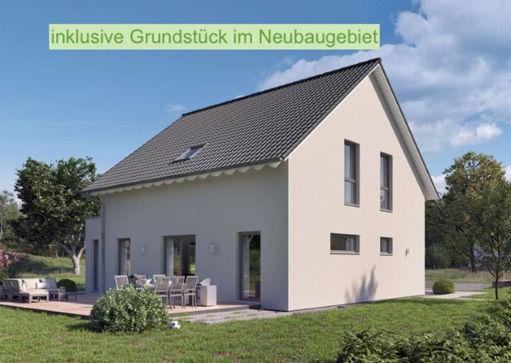 Immobilie in Schöffengrund - KfW -40 Einfamilienhaus als Ausbauhaus mit Eigenleistung viel Geld sparen - Bild 0