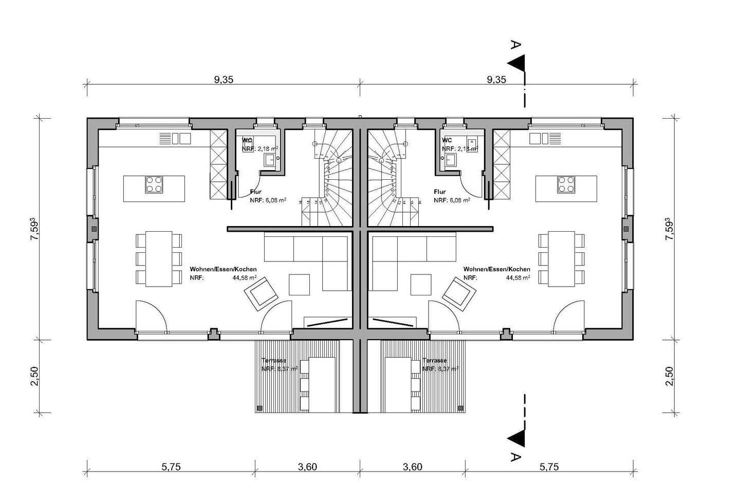 Immobilie in Wielenbach - Moderne Doppelhaushälfte von Baufritz - Bild 2
